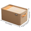 Caixa Organizadora Doméstica Tecido Lona de Algodão - OrgDom TecLon - Modelo 1