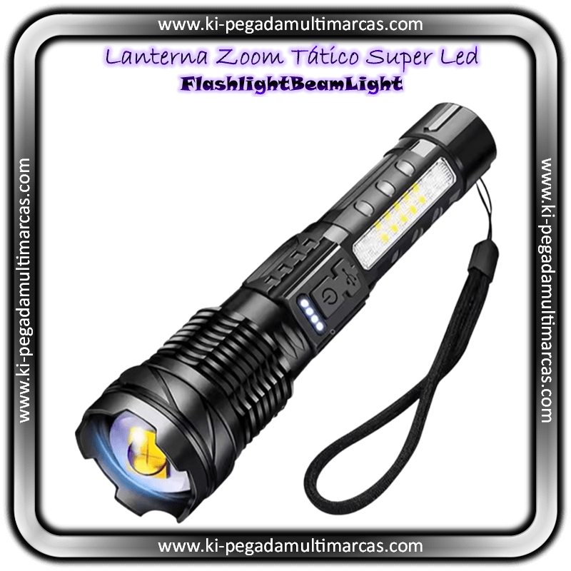 Lanterna Zoom Tático Super Led [FlashlightBeamLight]