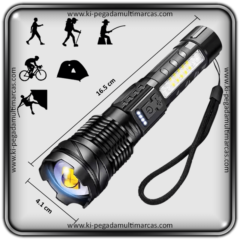 Lanterna Laser Titanium Super LED M-GT50