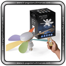 Ventilador Pétalas de Flor para Teto com Luz Super LED e Controle Remoto [FlowerPetalsFanLight]