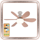 Ventilador Pétalas de Flor para Teto com Luz Super LED e Controle Remoto [FlowerPetalsFanLight]